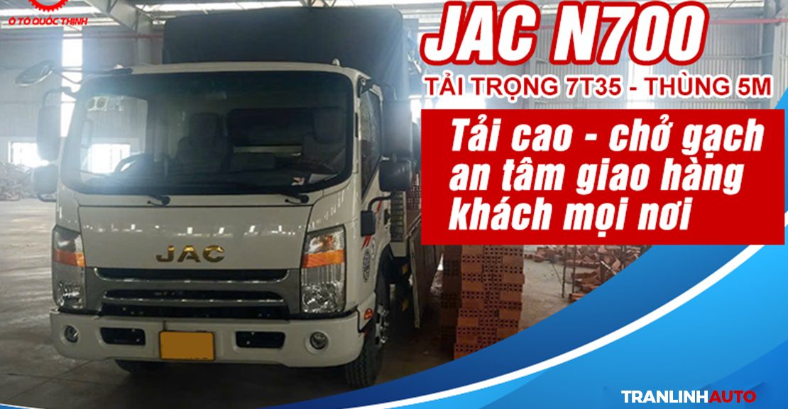 Xe tải Jac N700 chở gạch