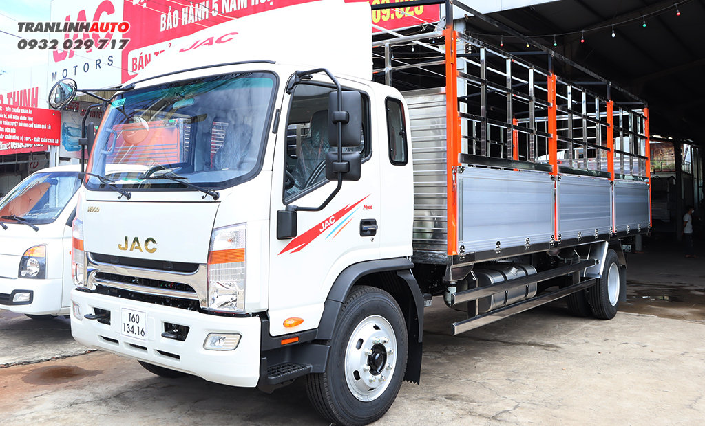 Xe tải Jac N900 thùng inox bửng nhôm
