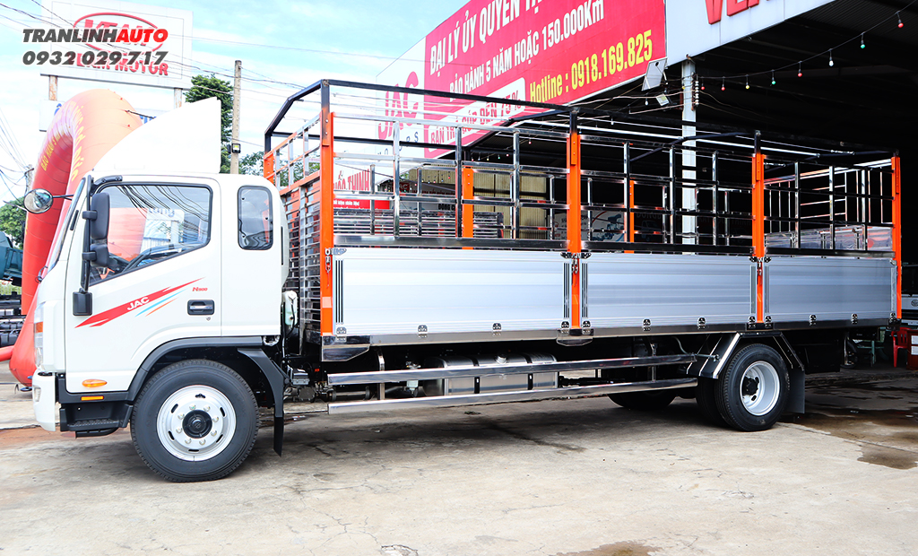 Xe tải Jac N900 thùng inox bửng nhôm