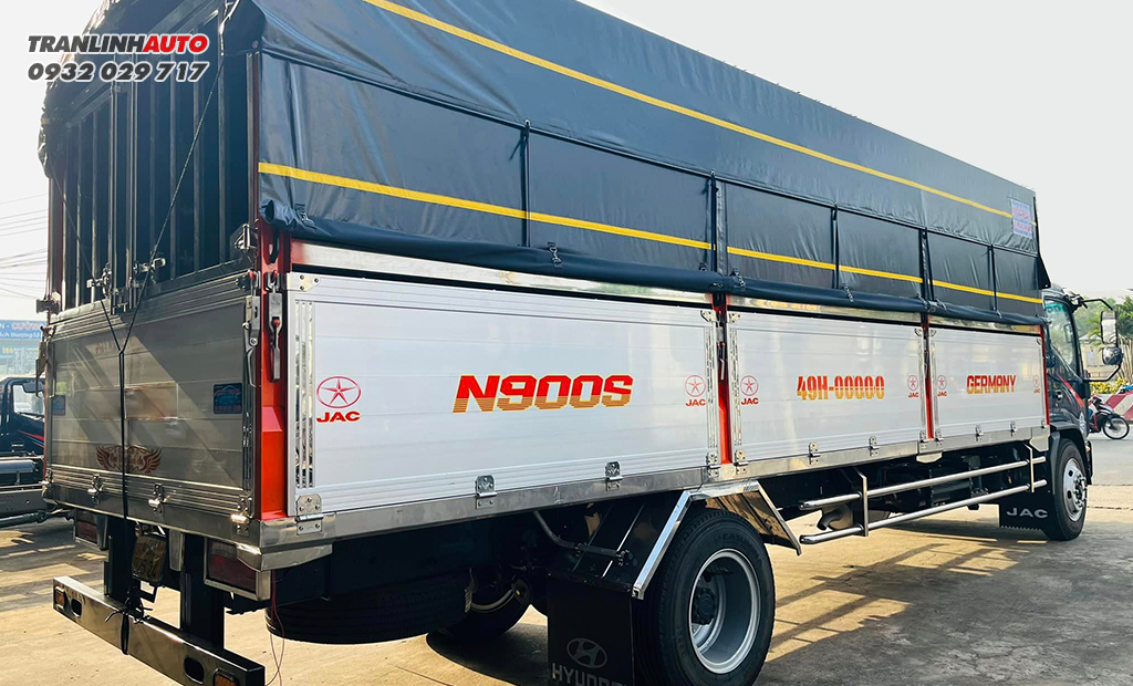 Xe tải Jac N900 thùng inox bửng nhôm