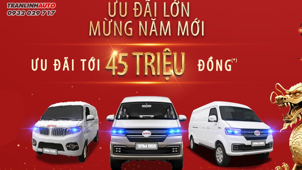 ưu đãi 45tr khi mua xe van Srm