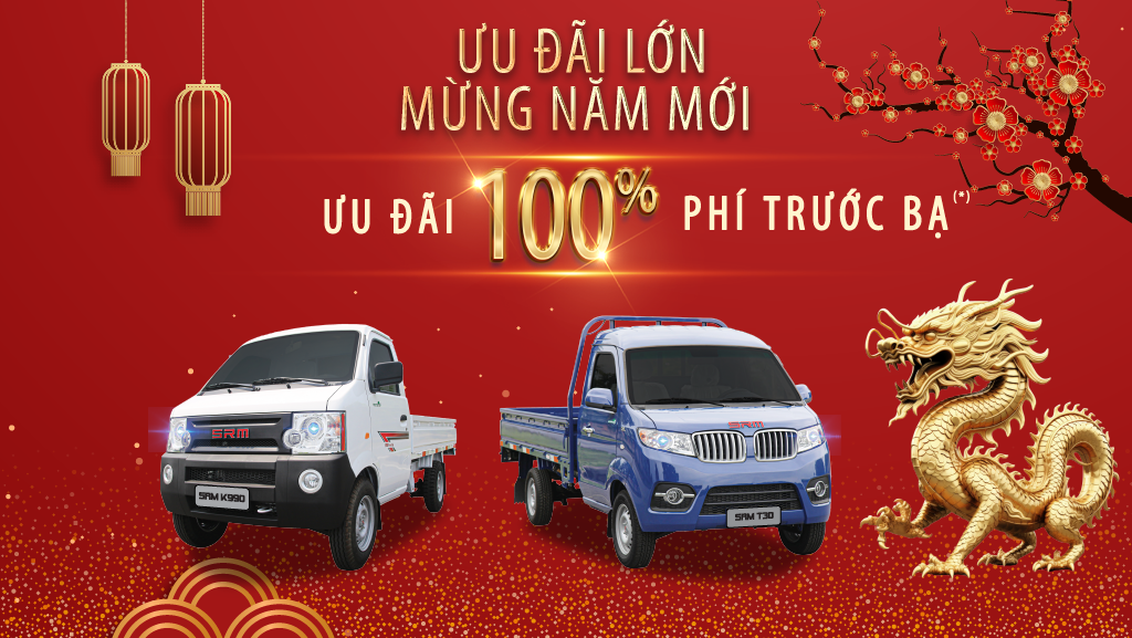 Khuyến mãi thuế trước bạ xe tải Srm