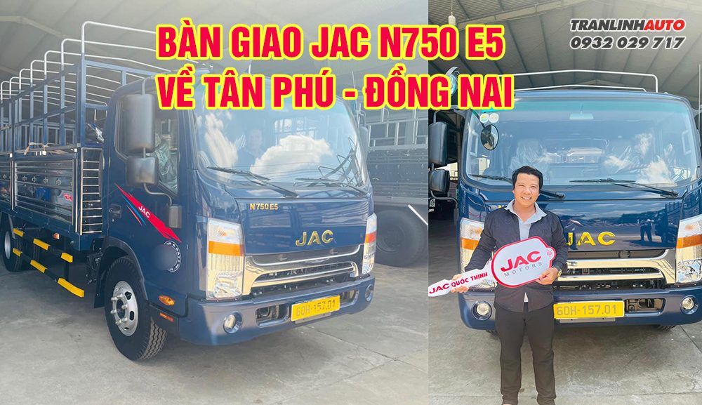 Jac N750 về Tân Phú Đồng Nai chở Trái Cây