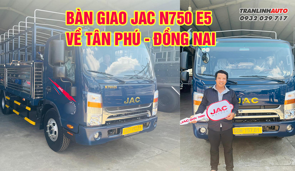 Jac N750 về Tân Phú Đồng Nai chở Trái Cây
