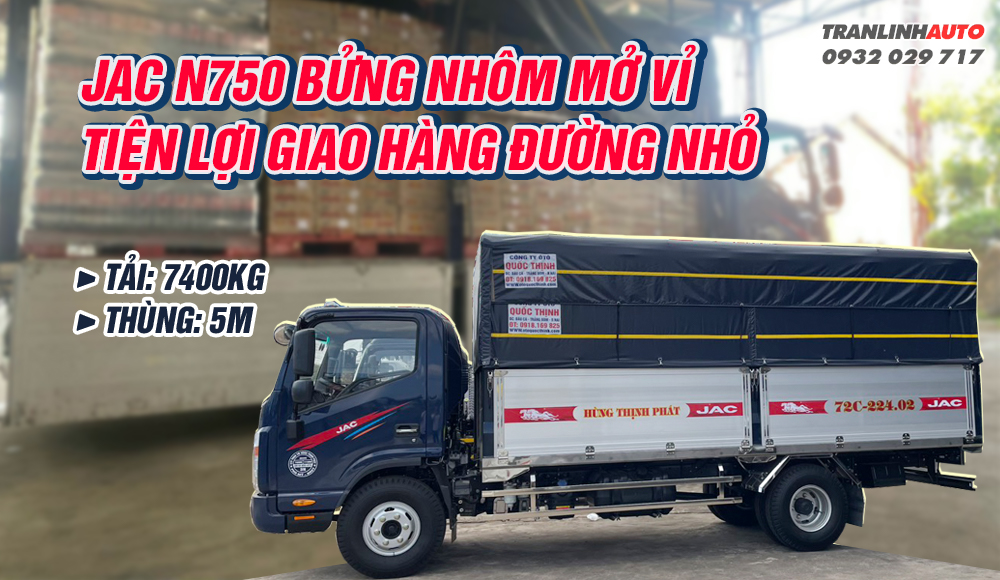 Jac N750 Inox bửng nhôm