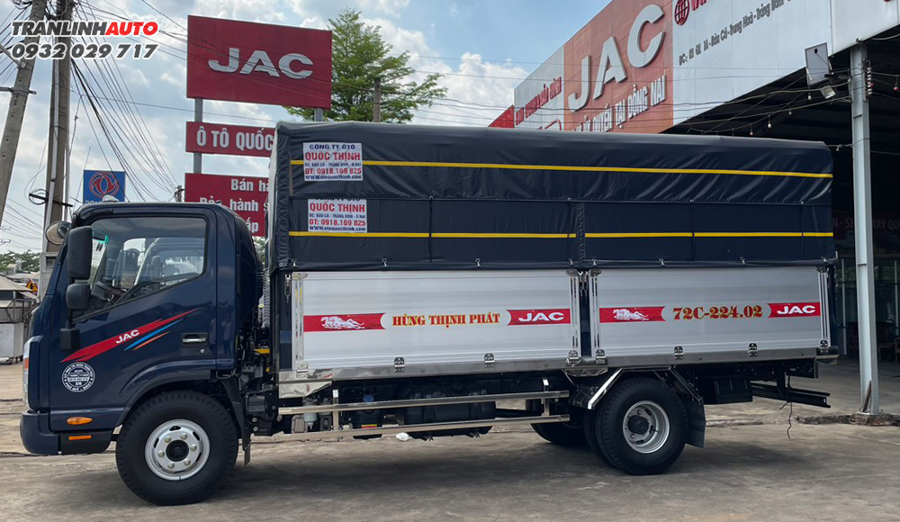 Jac N750 thùng Inox bửng nhôm