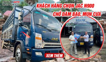 Khách hàng chọn Jac N900 chở dăm bào mùn cưa