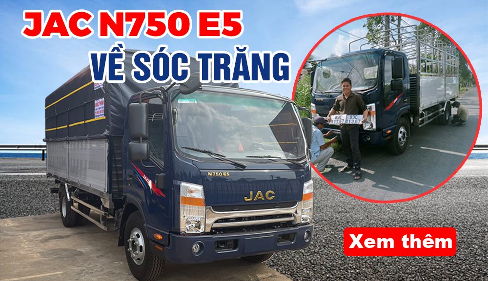 Bàn giao xe Jac N750 về Sóc Trăng