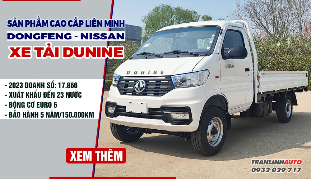 10 điểm nổi bật của xe tải Dunie