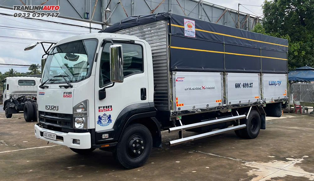 XE TẢI ISUZU FRR650 THÙNG INOX BỬNG NHÔM