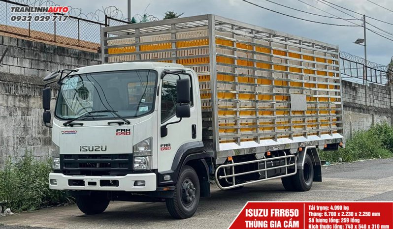 XE TẢI ISUZU FRR650 THÙNG CHỞ GIA CẦM 6M7 259 LỒNG