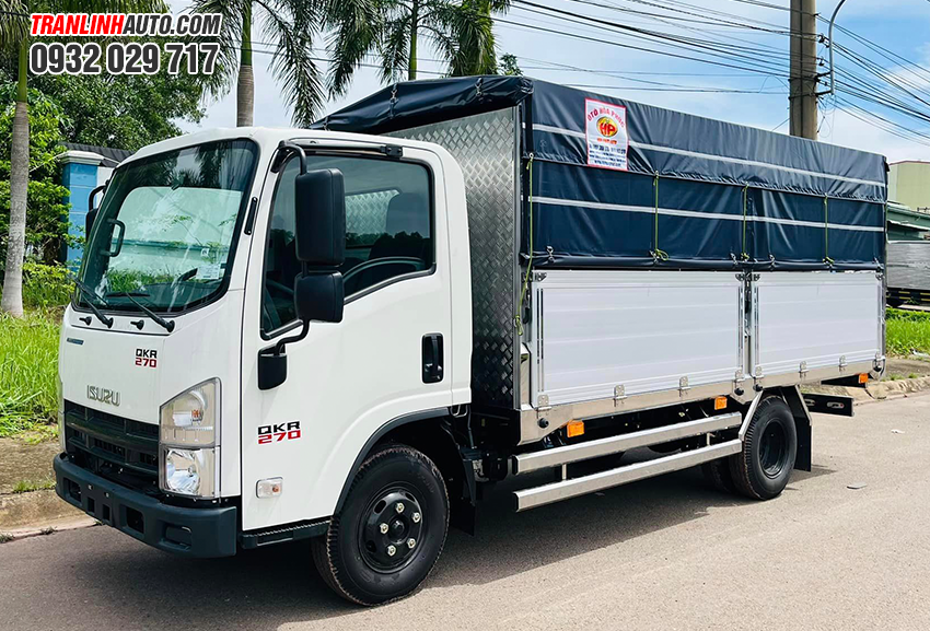 XE TẢI ISUZU QKR270 THÙNG NHÔM MỞ VỈ