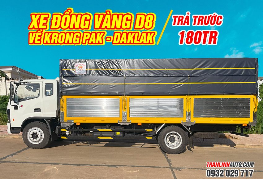 Bàn giao xe Đồng Vàng D8 về DakLak