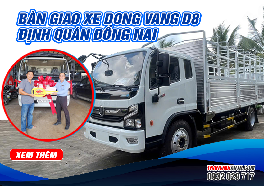 Bàn giao xe Đồng Vàng D8 về Định Quán Đồng Nai