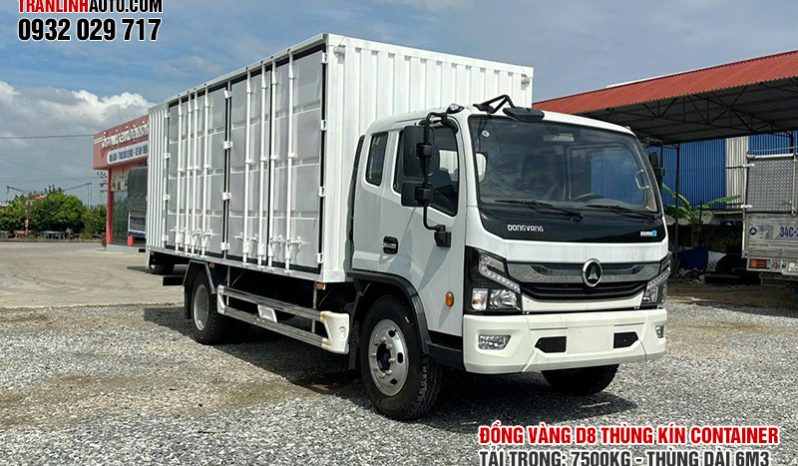 
								XE TẢI ĐỒNG VÀNG D8 THÙNG KÍN CONTAINER full									