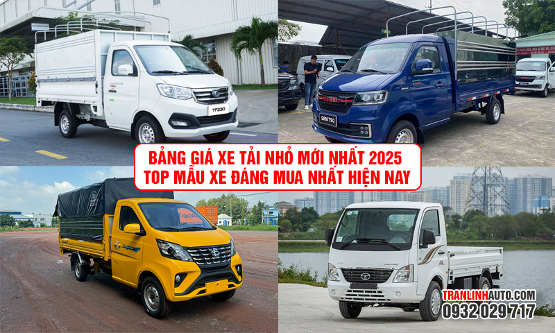 Bảng giá xe tải nhỏ 2025